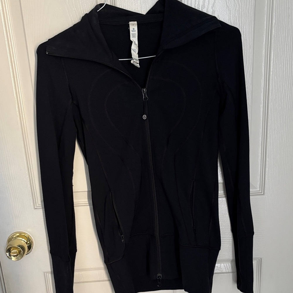 lululemon athletica Women's Black Zip-Up Sweater
